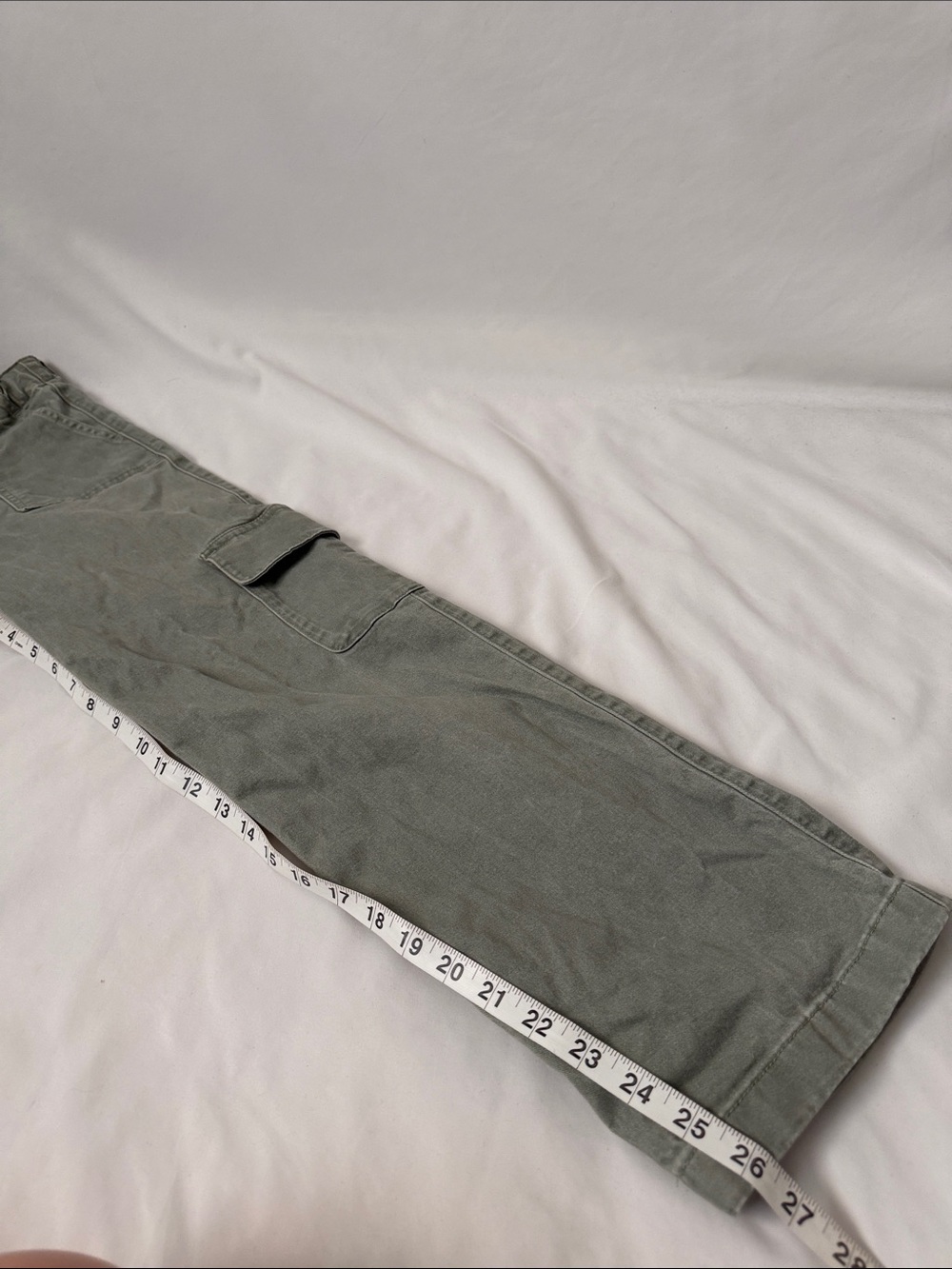 abercrombie kids light Olive Cargo Pants with Patch Pockets - Picture 6 of 7